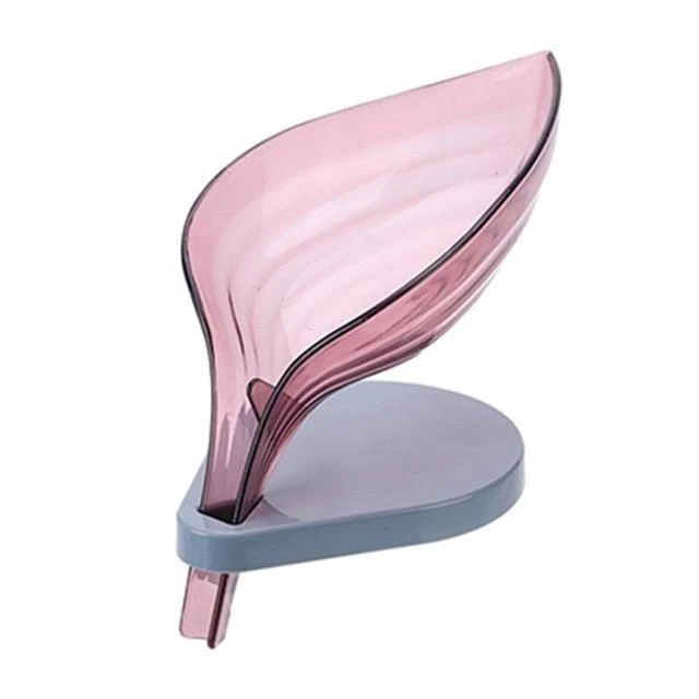 Porte savon transparent avec écoulement