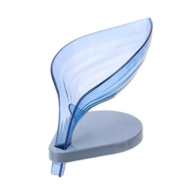 Porte savon transparent avec écoulement