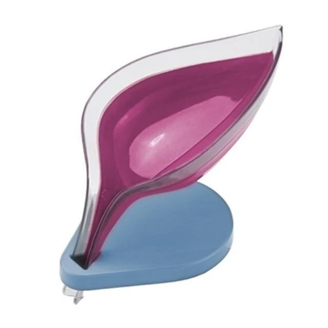 Porte savon transparent avec écoulement