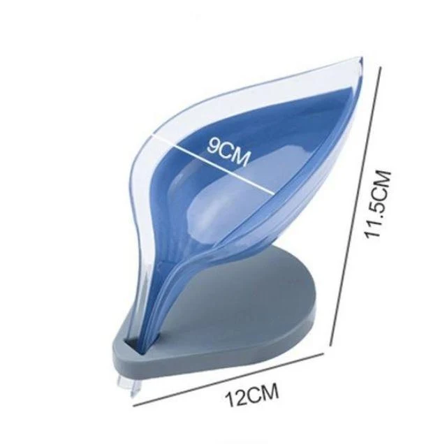 Porte savon transparent avec écoulement
