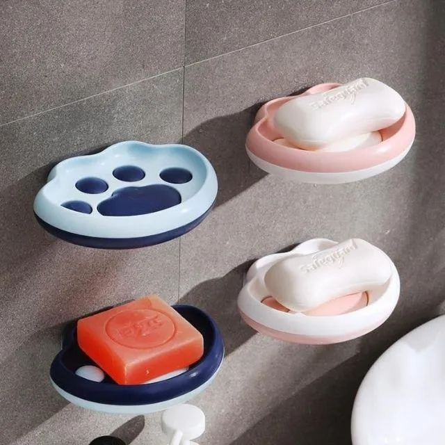 Porte savon mural - Patte de chat