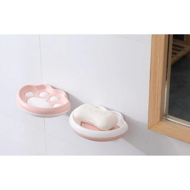 Porte savon mural - Patte de chat