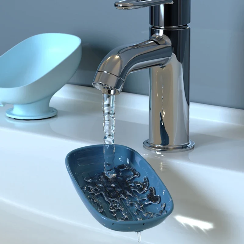 Porte savon sur pied avec drainage pour évier