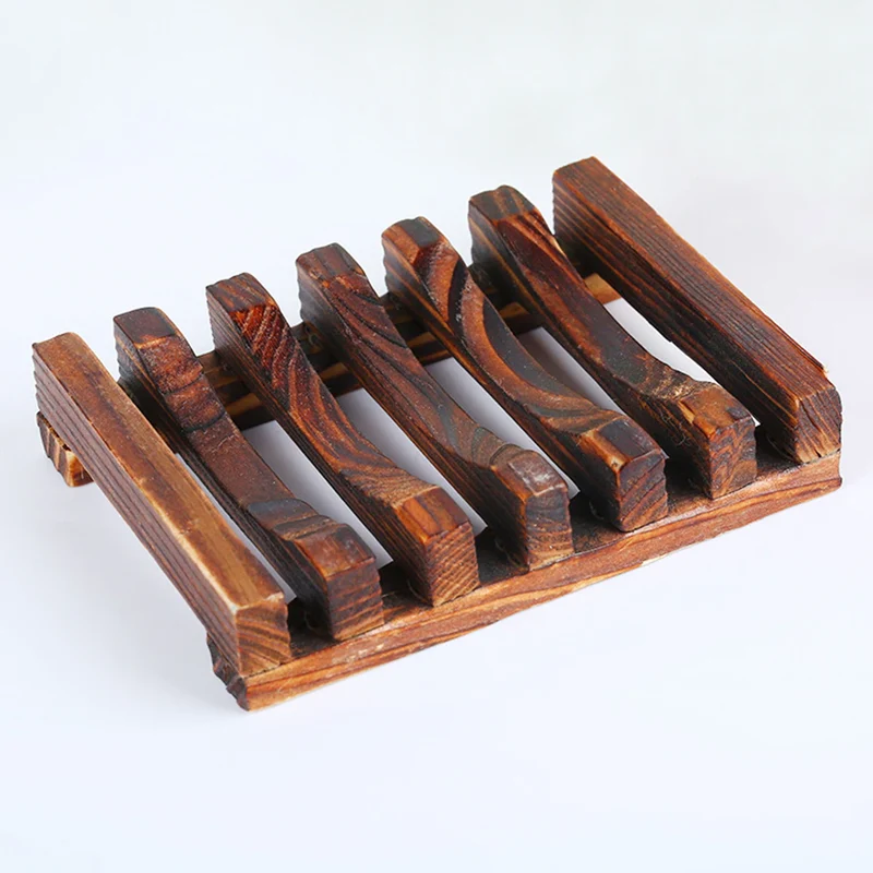 Porte savon en bois brun
