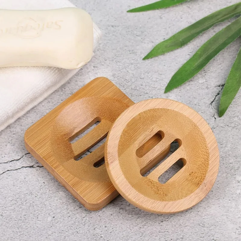 Porte savon bambou rond