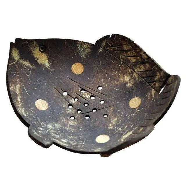 Porte savon noix de coco poisson