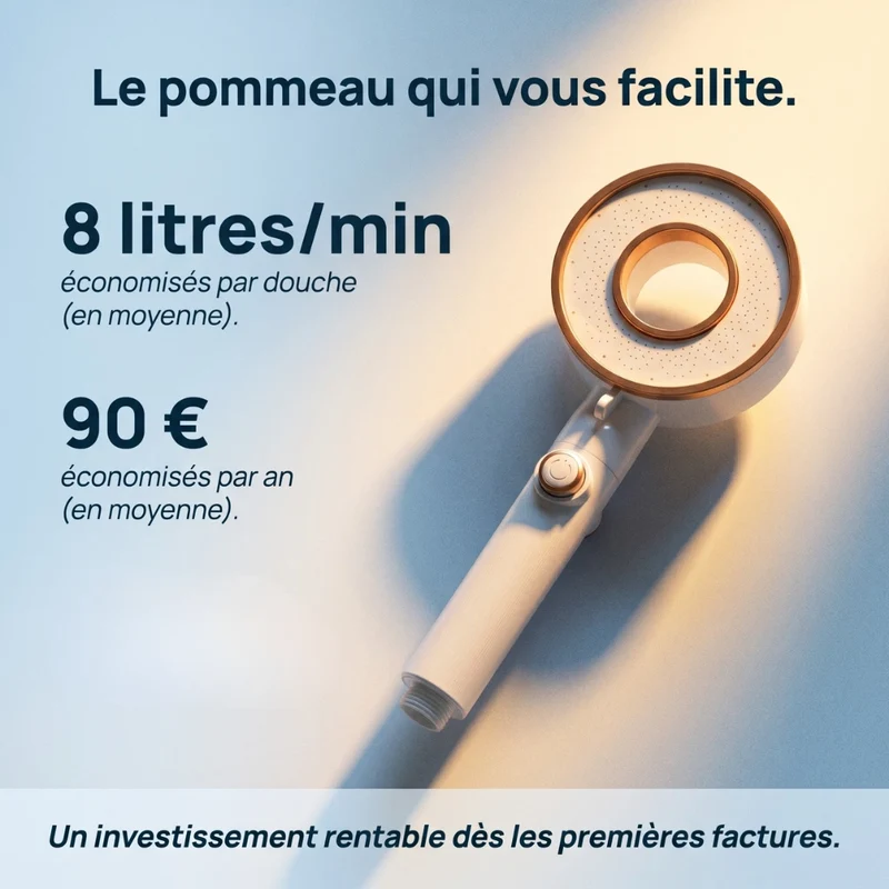 Pommeau de douche brumisateur économique