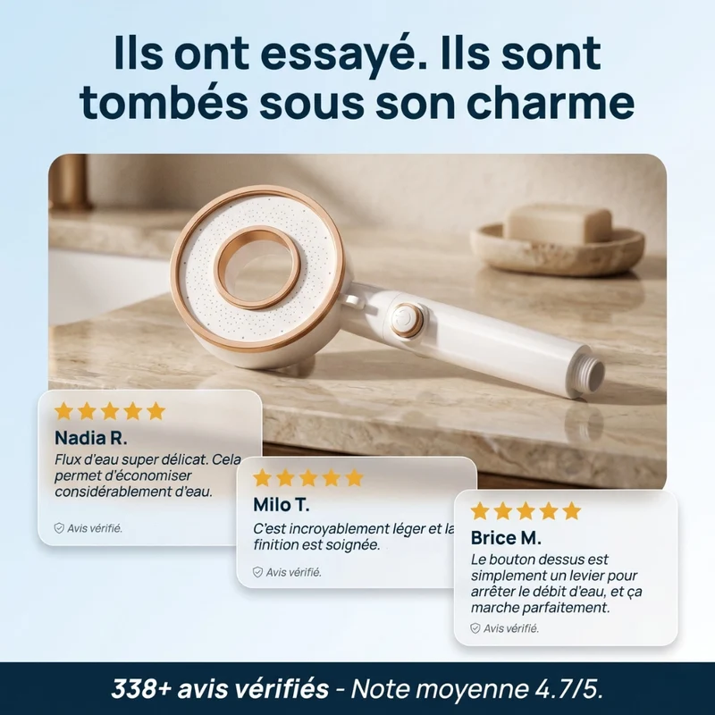 Pommeau de douche brumisateur économique