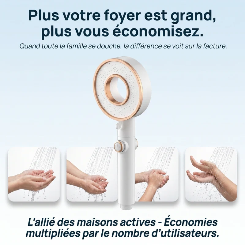 Pommeau de douche brumisateur économique