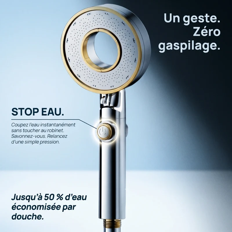 Pommeau de douche brumisateur économique