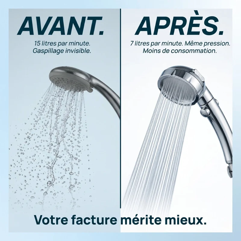 Pommeau de douche à économie d’eau