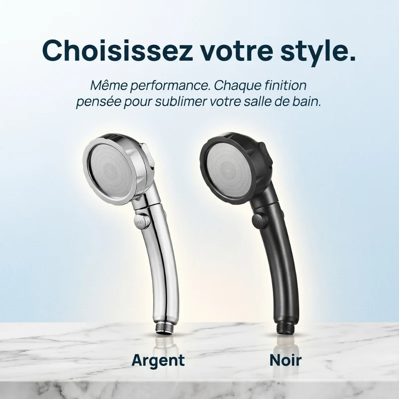 Pommeau de douche à économie d’eau