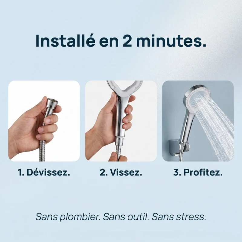 Pommeau de douche spa haute pression