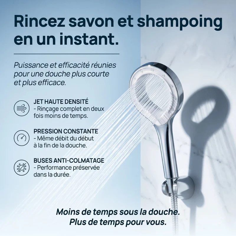 Pommeau de douche spa haute pression