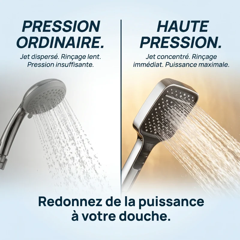 Pommeau de douche haute pression 3 en 1