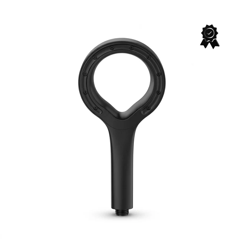 Pommeau de douche noir pressurisé