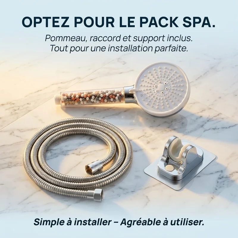 Pommeau de douche à billes effet pluie