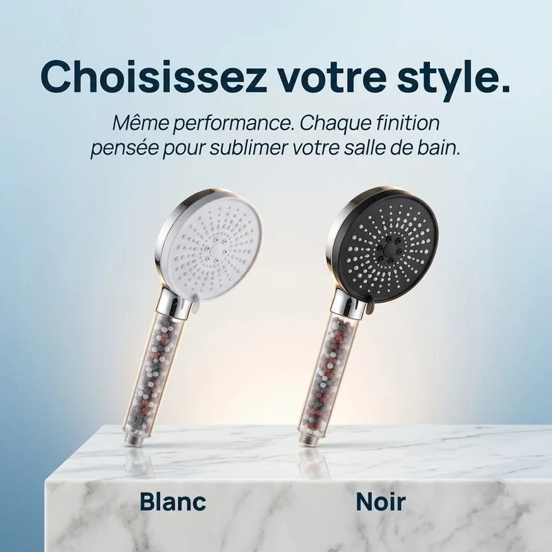 Pommeau de douche à billes effet pluie