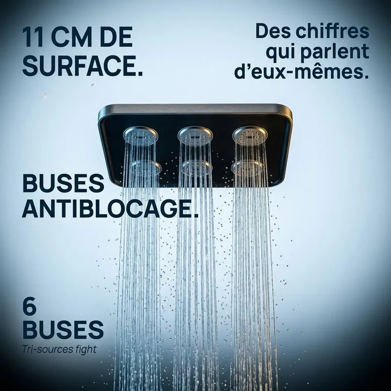 Mini tête de douche effet pluie