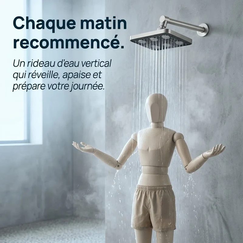 Mini tête de douche effet pluie