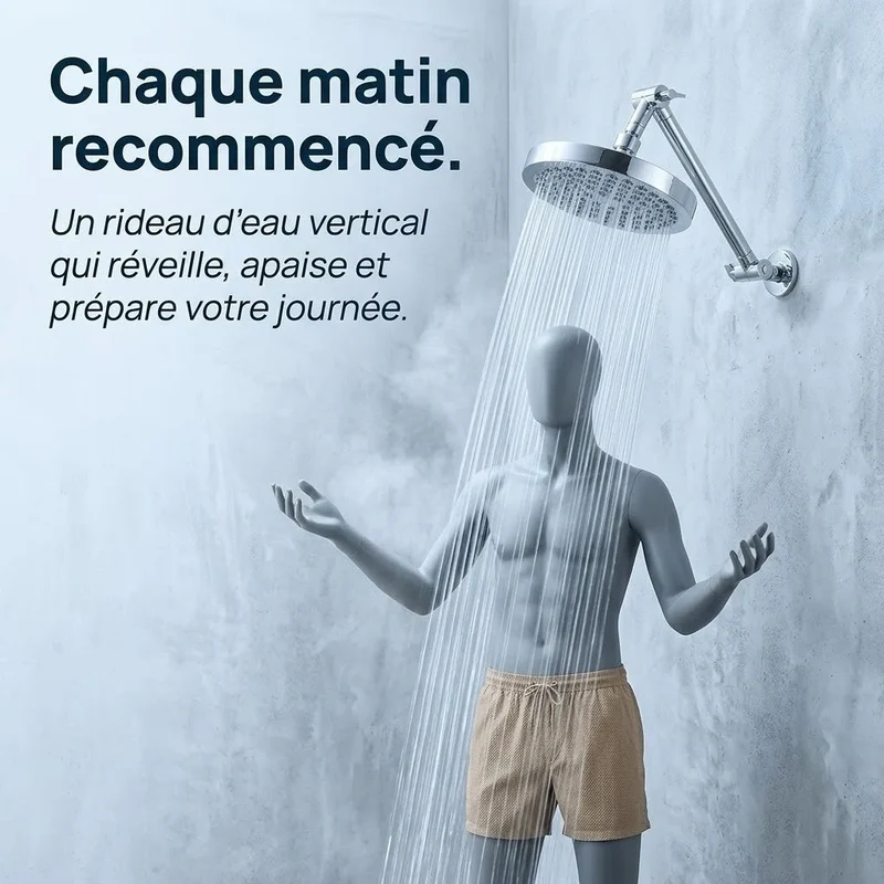 Pommeau de douche à pluie rond haute pression