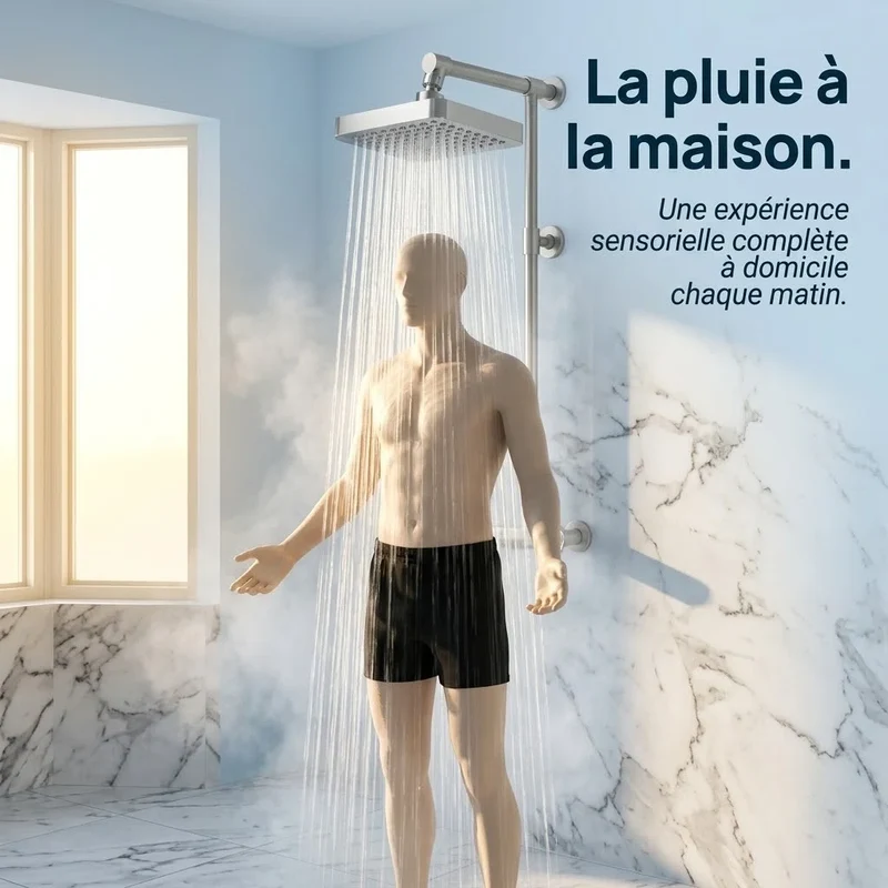 Pommeau de douche à pluie rectangulaire haute pression
