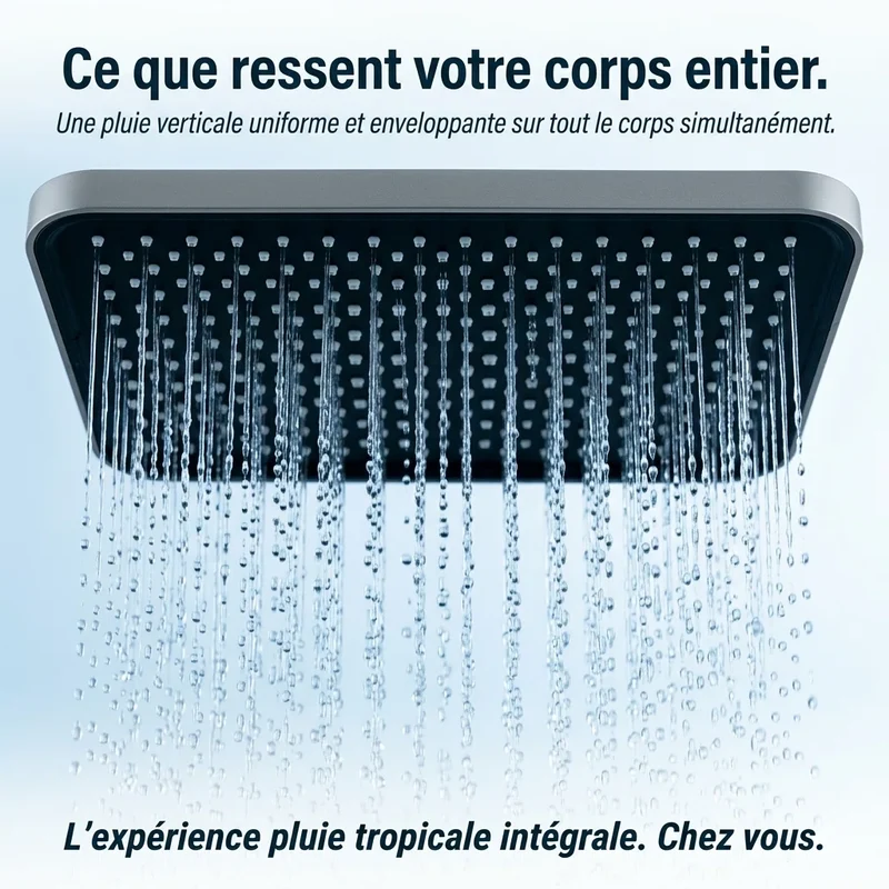 Pommeau de douche à pluie suralimenté