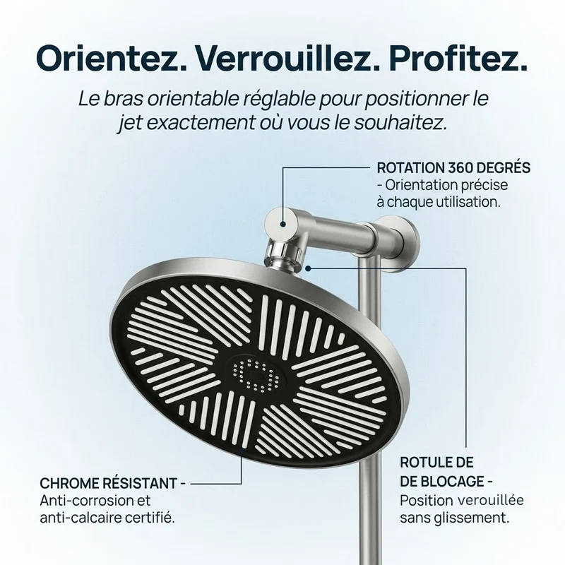 Pommeau de douche italienne à spirale