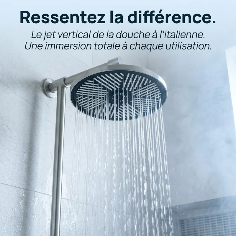 Pommeau de douche italienne à spirale