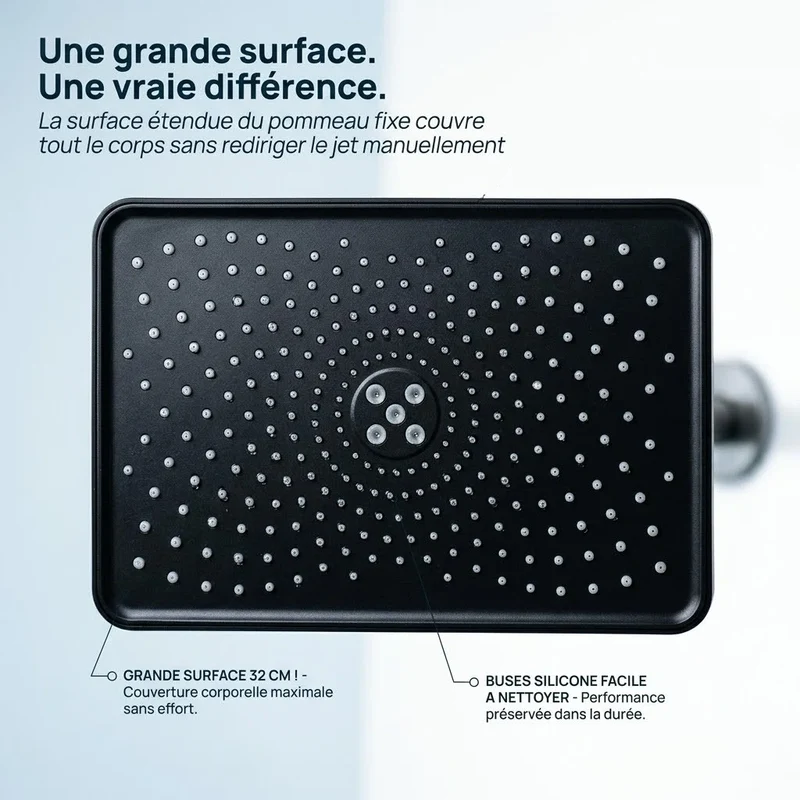 Pommeau de douche fixe haute pression