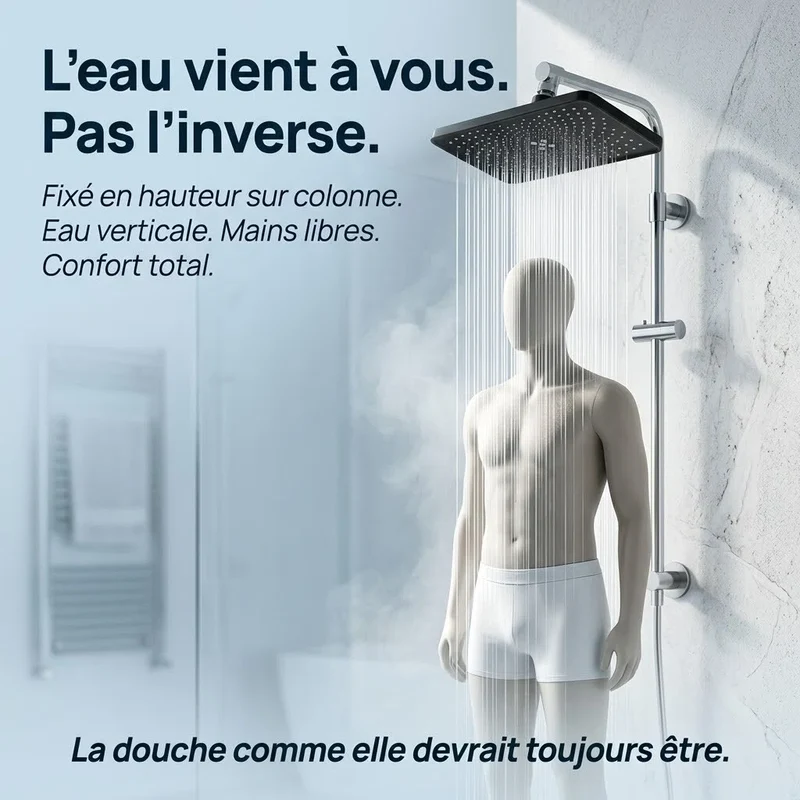 Pommeau de douche fixe haute pression