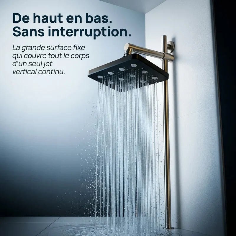 Pommeau de douche fixe antiblocage