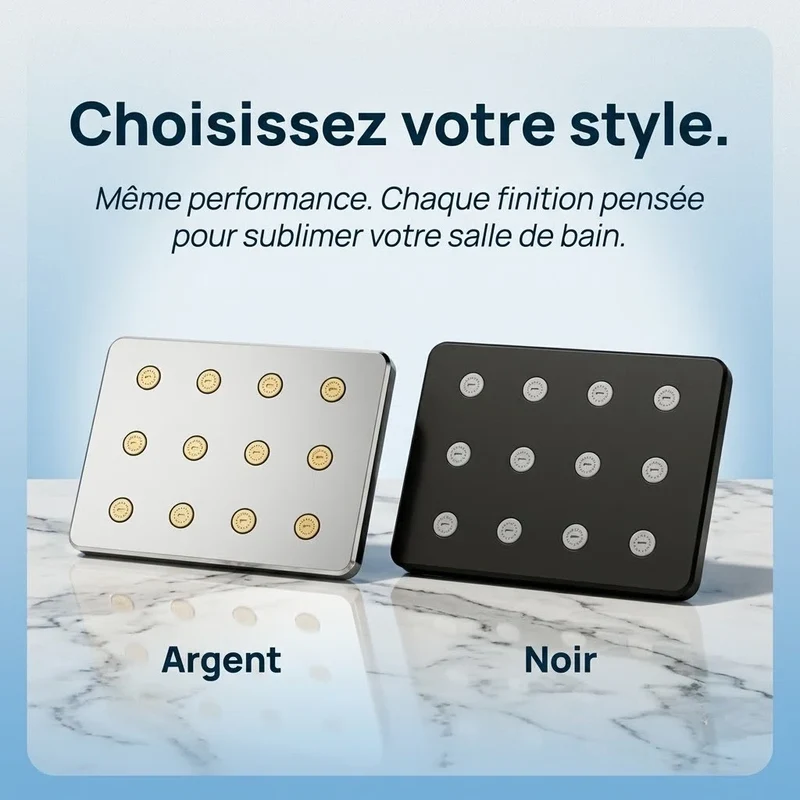 Pommeau de douche fixe antiblocage