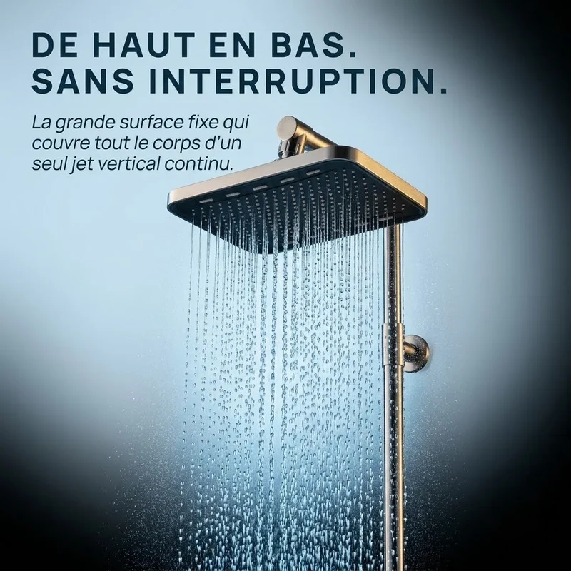 Pommeau de douche fixe grand panneau