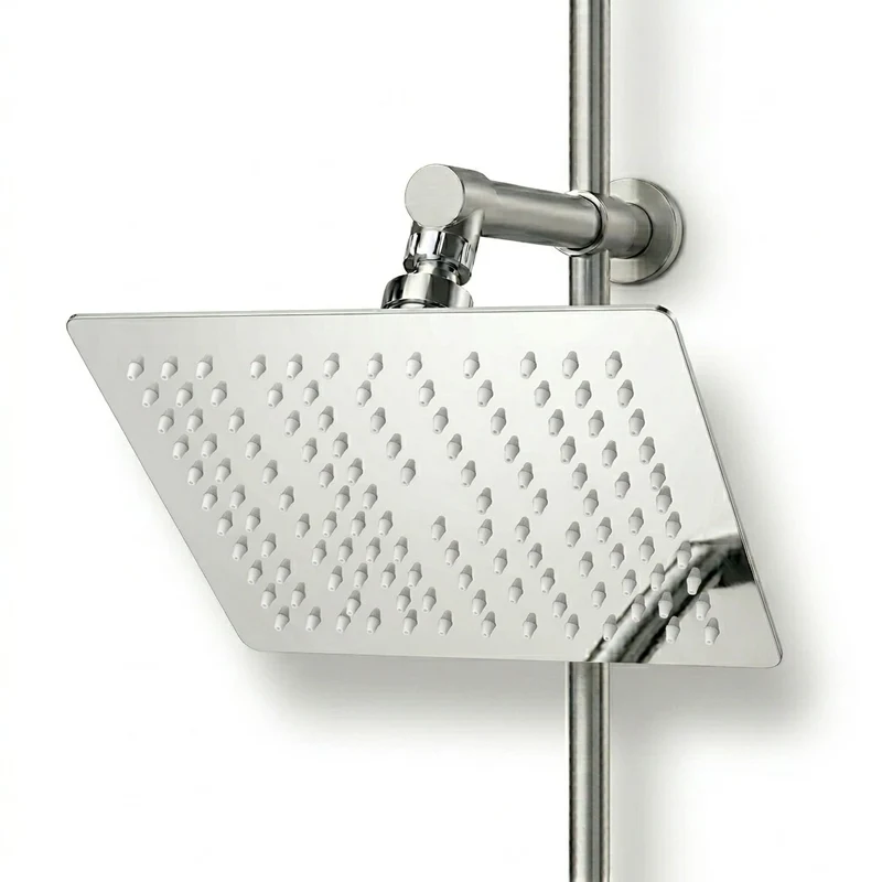Pommeau de douche fixe très fin chrome