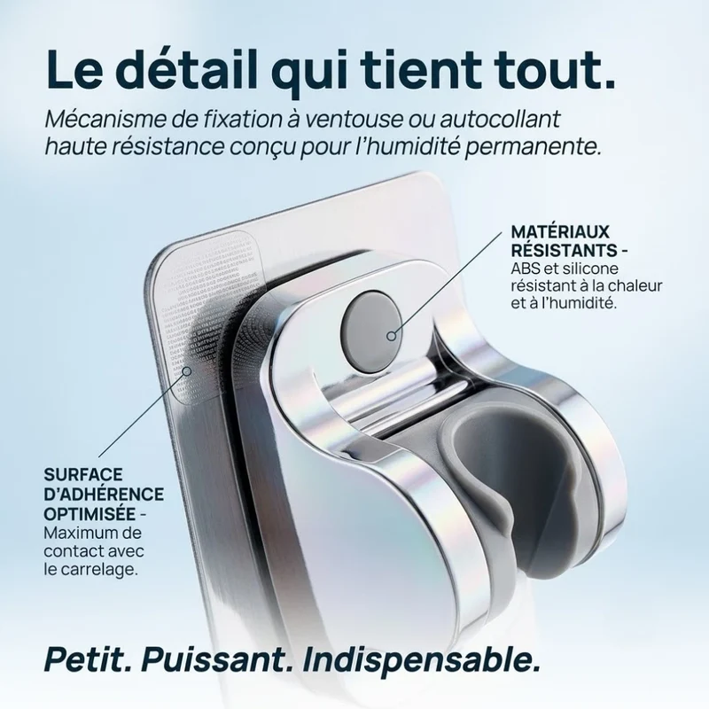 Support de douche auto-adhésif