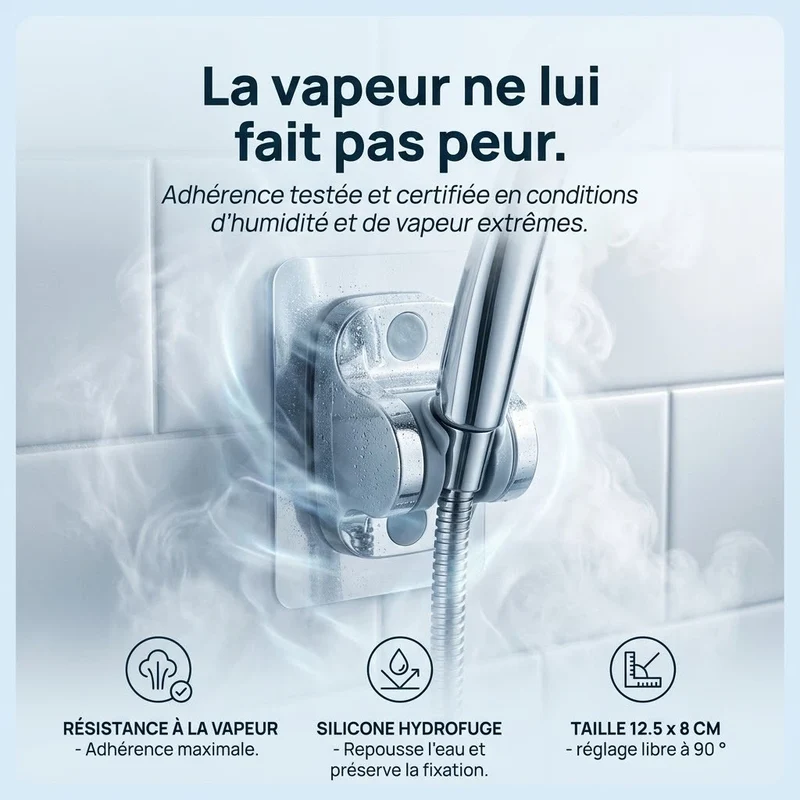 Support de douche auto-adhésif
