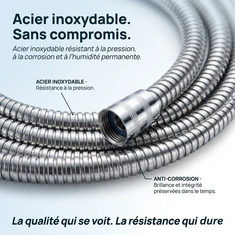 Raccord de douche universel 1.5m flexible
