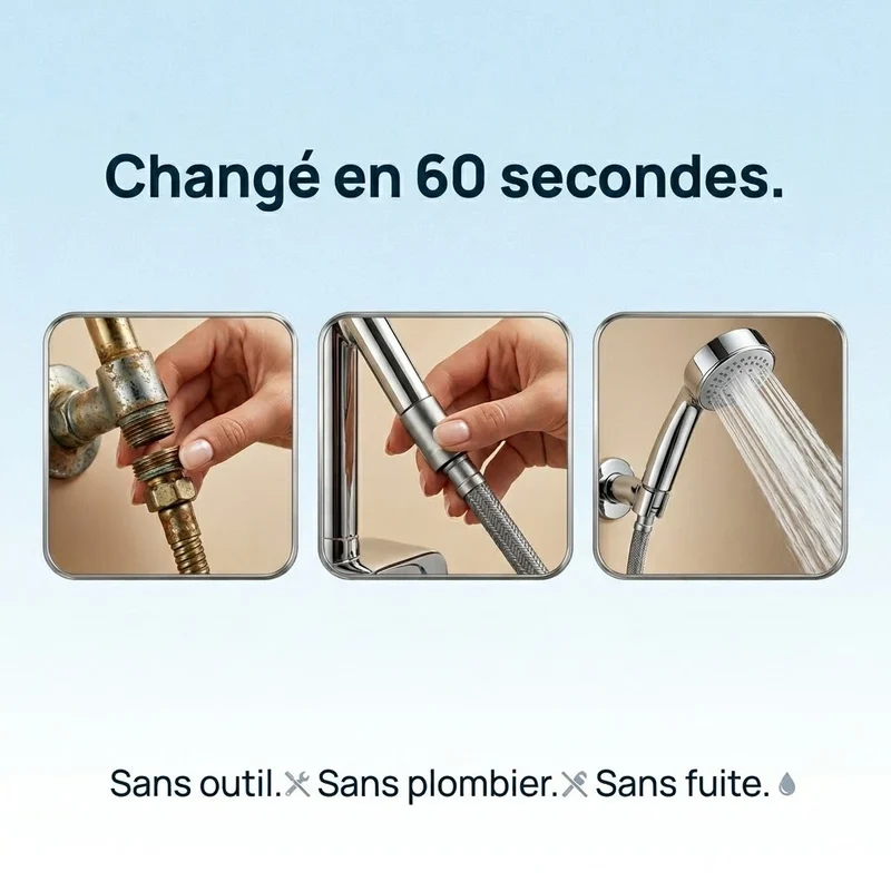 Raccord de douche tressé universel 1.5/2m