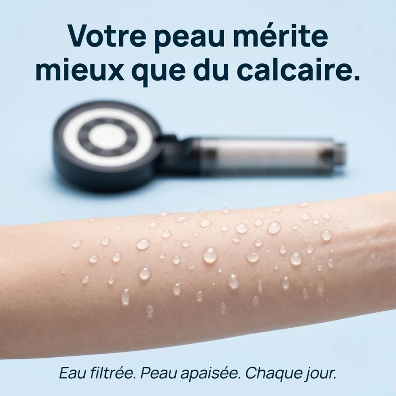 Pommeau de douche anti calcaire haute pression