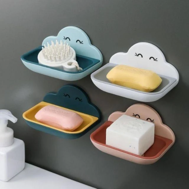 Porte savon mural nuage pour enfant