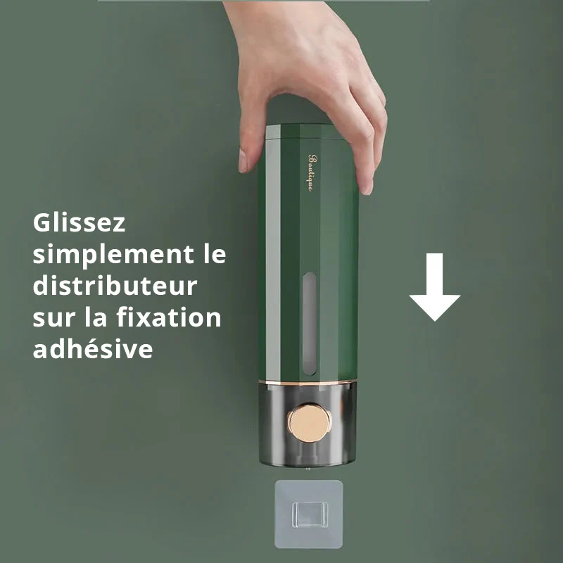 Distributeur de savon mural sans percage - Polygone