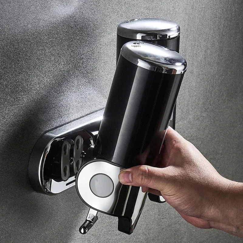 Distributeur de savon mural double design moderne