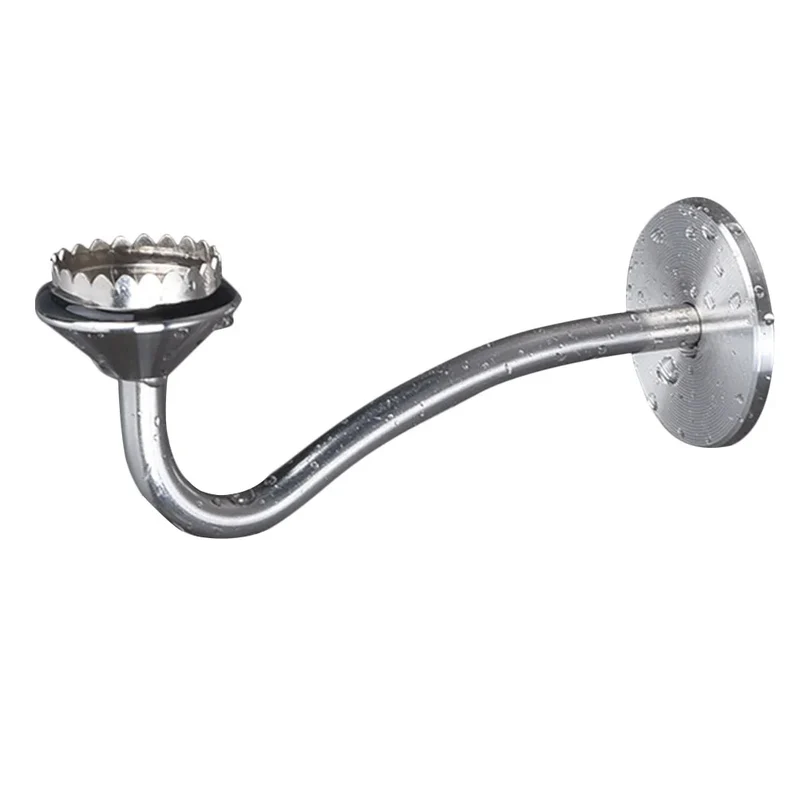 Porte savon aimanté gris avec bras en métal