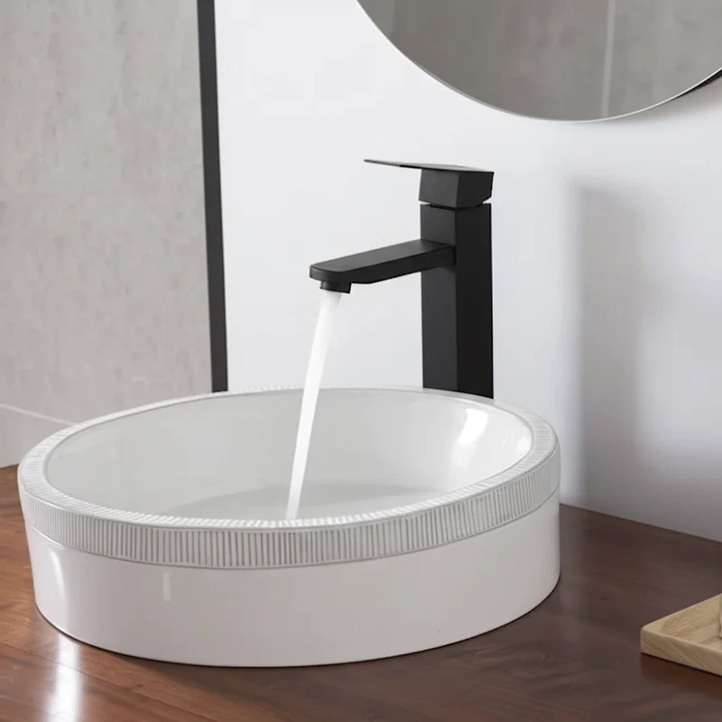 Robinet de lavabo haut en inox - Série Merak BK