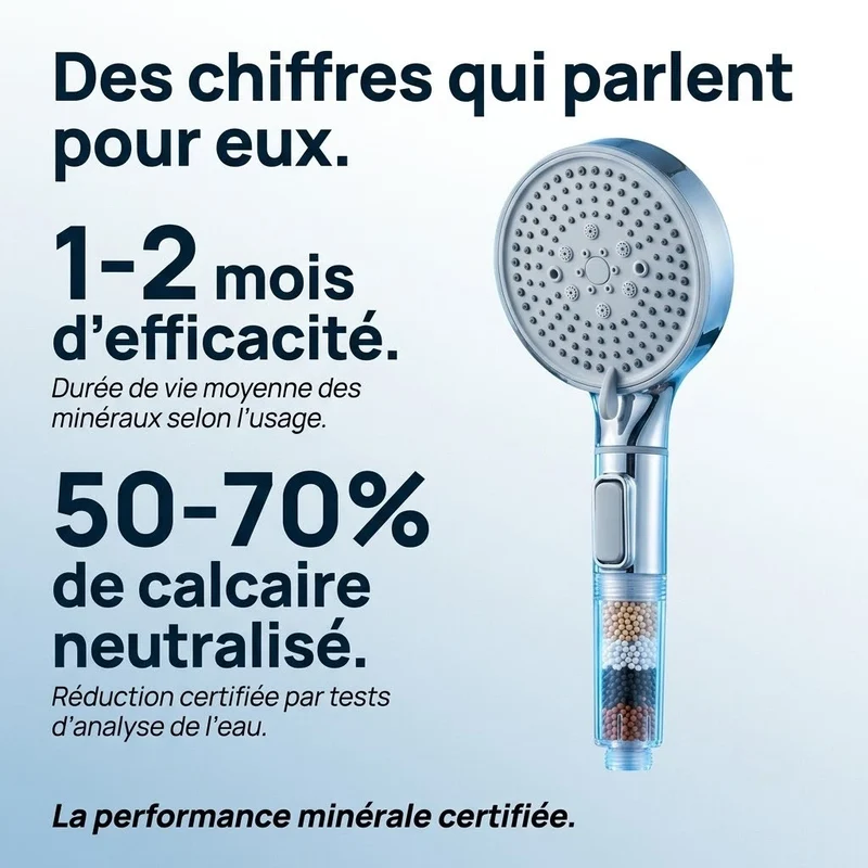Pommeau de douche à billes multi-jets