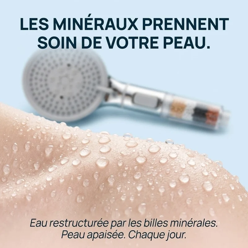 Pommeau de douche à billes multi-jets