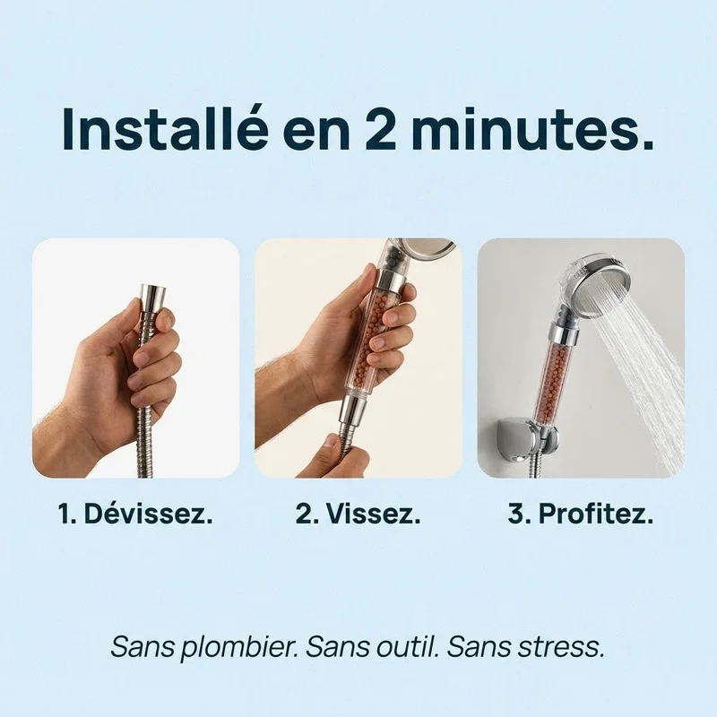 Pommeau de douche à billes spa