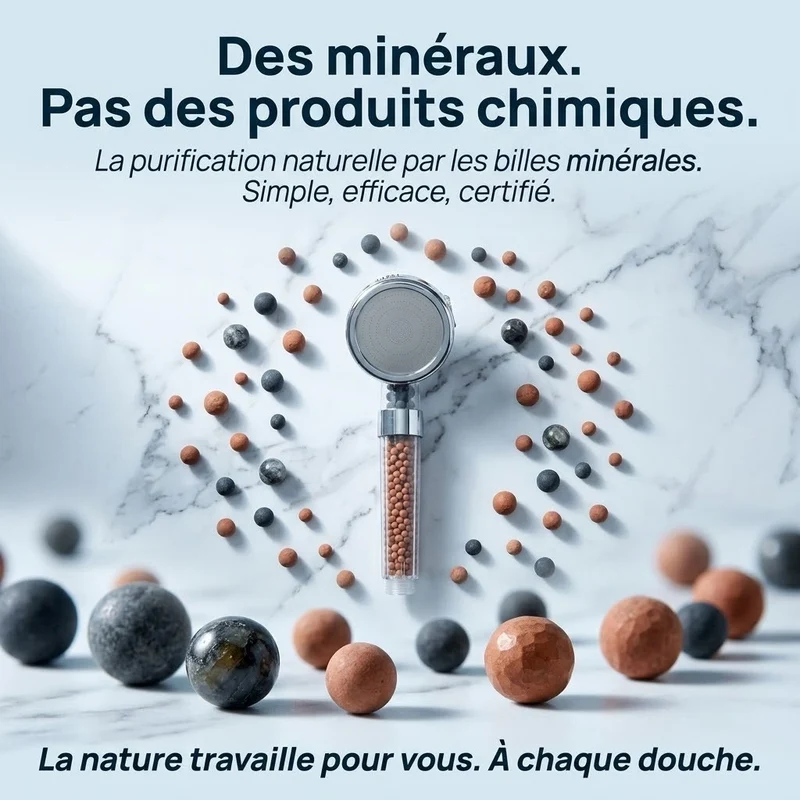 Pommeau de douche à billes spa
