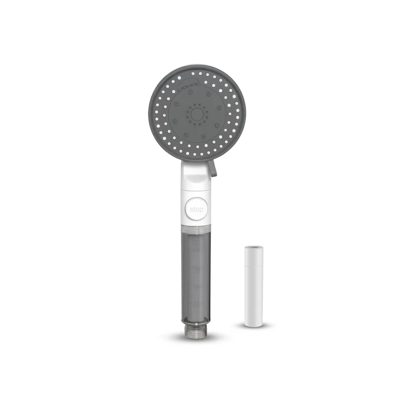Pommeau de douche économique transparent avec filtre